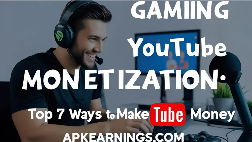 Gaming YouTube Monetization: Top 7 Ways to Make Money